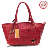 michael kors logo monogram klein rood bakken Tassen Uitverkoop p2wqh105